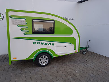 Aluminiumräder - KONDOR small caravan -  mini caravan for 2 people