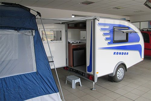 KONDOR small caravan -  mini caravan for 2 people