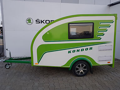 Aluminiumräder - KONDOR - Kleiner wohnwagen  für 2 personen